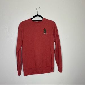 Mickey Mouse Christmas long sleeve red Tshirt